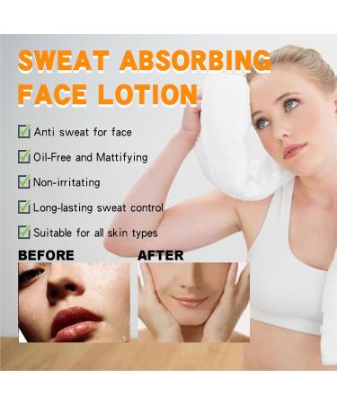 Sweat Absorbing Face Lotion Sweat Absorbing Face Lotion Antiperspirant And Oil Control Lotion Anti Sweat Oil Face Lotion Anti Sweat for Face Stay-Dry Anti Sweat Oil Control Lotion For Face 50ML - Buy Online on GoSupps.com