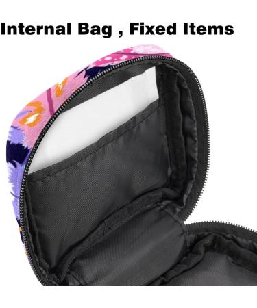 Boho Spring Pattern Storage Bags for Women's Bandages | Large Menstrual Cup Pocket & Zip | Multi-Colored Bags for Period Inserts Panty Liners & Tampons - Buy Online on GoSupps.com