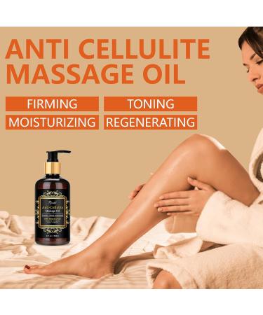 Anti Cellulite Massage Oil & Hot Cream Set Natural Firming Treatment for Legs Arms & Butt | Soothes Muscles & Moisturizes Skin (8 Fl Oz - Buy Online on GoSupps.com