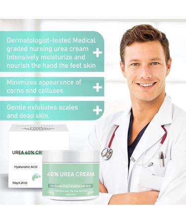 Urea 40% Foot Cream Urea Cream 40 Percent for Feet Hard Skin Remover Foot Cream Cracked Heel Repair Cream Foot Moisturiser Cream Foot Callus Remover Nourishes Soften For Feet Heels Knees Hands - Buy Online on GoSupps.com