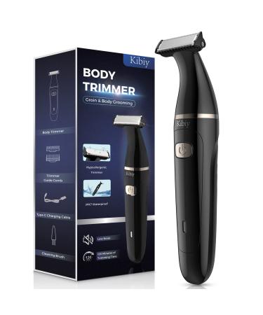 Body Groomer Men Kibiy Pubic Hair Trimmer for Men Body Hair Trimmer for Men Groin Trimmer Ball Trimmer Men Rechargeable IPX7 Waterproof Mens Hair Trimmer Wet/Dry (3)