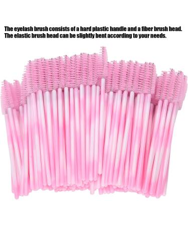 Mascara Wand Eyelash Brush Disposable Eyelash Spoolie for Women Beauty Girl Eyelash(Pink) - Buy Online on GoSupps.com