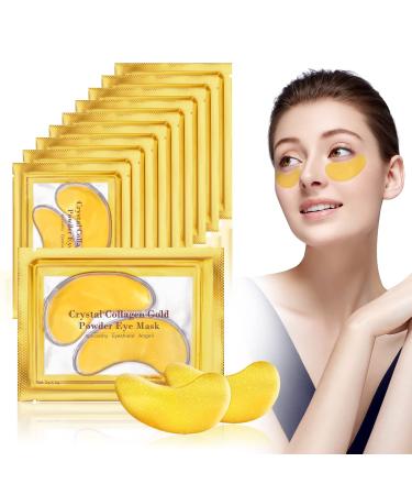 URAQT Under Eye Treatment Masks 10 Pairs Natural Under Eye Gel Patches Collagen Eye Masks Hydrating Under Eye Gel Pads for Under Eye Wrinkles Remove Eye Bags Dark Circles Skincare