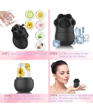 Geeric Ice Roller & Silicone Facial Cleaning Brush | Anti-Aging Face Massage Tool | Dark Circles & Sore Muscles Relief - Buy Online on GoSupps.com