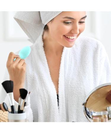 Makeup Powder Puff Silicone Reusable Face Puff Pad Fish Shaped Foundation Blender Beauty Puff Pads for Pressed Powder Liquid Foundation Small Fish Tassel (Blue) - Buy Online on GoSupps.com