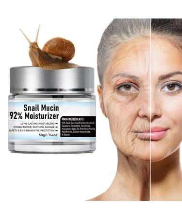 Snail Mucin 92% Moisturizer Daily Face Moisturizer Hydrating Repair Face Gel Cream for Dry & Sensitive Skin All Skin Types 50g / 1.76oz (1)