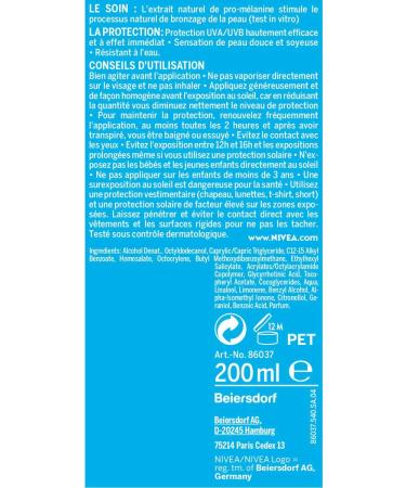 Nivea Sun - Dry oil with "Protect and Bronze" melanin activator 200 ml - Buy Online on GoSupps.com