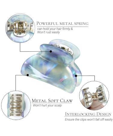 Kavya 6-Piece Non-Slip Tortoise Acetate Hair Clips for Women & Girls | Small Angular Design for Thin Hair | Stylish & Durable Hair Accessories - Buy Online on GoSupps.com