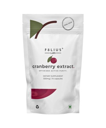 FOLIUS LABS Clean Label Cranberry Extract 25% Urinary Tract Health Support for Men and Women Antioxidant Rich Supplement for Kidney Health (Trial Pack)