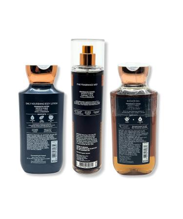 Bath & Body Works Midnight Amber Glow 3-Piece Bundle: Shower Gel 10 fl oz, Fine Fragrance Mist 8 fl oz, Daily Nourishing Body Lotion 8 fl oz - Buy Online on GoSupps.com