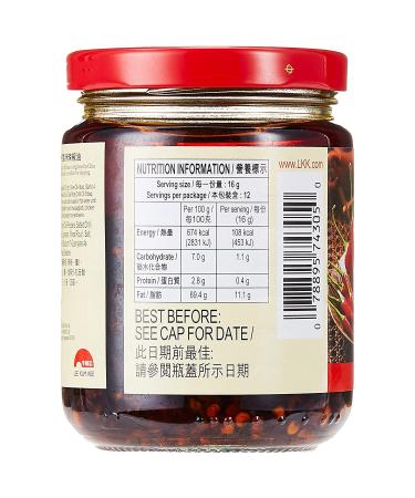 Lee Kum Kee Chiu Chow Chili Oil 205g (7.2oz) - Authentic Spicy Condiment - Buy Online on GoSupps.com