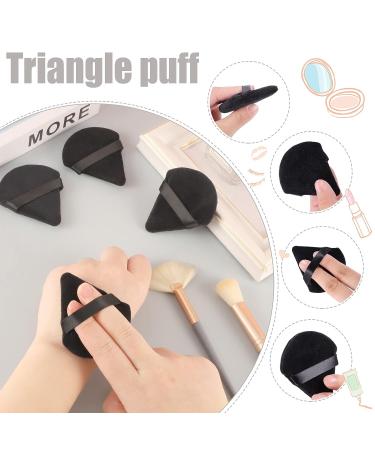 Pimoys 9-Piece Triangle Powder Puff Set - Soft Velour Makeup Sponges for Flawless Foundation Application - Black - Buy Online on GoSupps.com