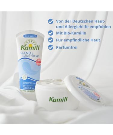  Kamill Kamill SENSITIVE Hand and Nail Cream (3 x 100 ml) - Fragrance Free Ideal for People Allergic to Organic Chamomile and Bisabolol - Buy Online on GoSupps.com