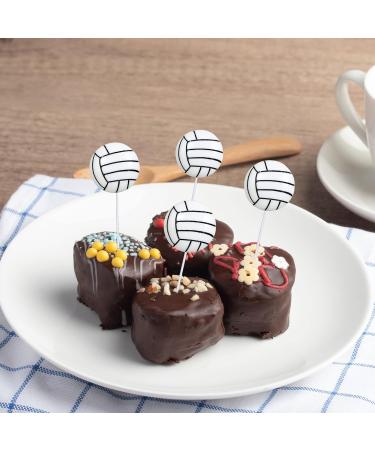20Pcs Volleyball Cupcake Toppers Resin Assembled Sport Theme Volleyball Cupcake Picks Volleyball Theme Baby Shower Kids Birthday Party Cake Decorations Supplies - Buy Online on GoSupps.com
