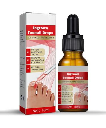 Ingrown Toenail Treatment Fungal Nail Treatment Ingrown Toenail Drops Nail Care and Treatment Strengthen Renew Damaged Nail(10ML)