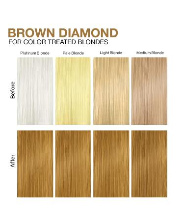 Celeb Luxury Color Depositing Shampoo + Bond Rebuilder - Semi Permanent Vegan Hair Dye - Gem Lites Brown Diamond Colorwash - Buy Online on GoSupps.com