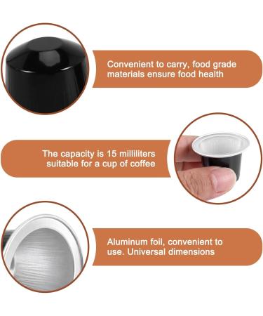 Wrtysully 50Sets Refillable Coffee Capsules Cup Disposable Coffee Capsules Packaging Cafe Supplies For Black - Buy Online on GoSupps.com