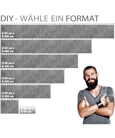 Buy Premium Self-Adhesive Glass Optics Kitchen Wall Stickers - 60x400cm 20 Grey Durable PET Material - Buy Online on GoSupps.com