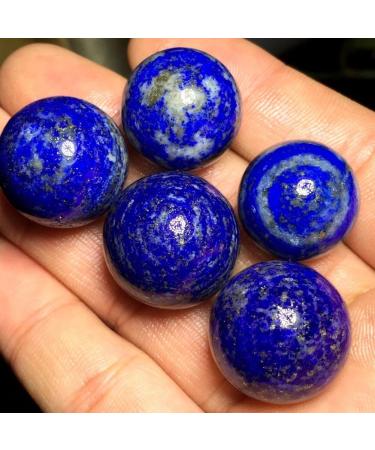 5PCS Natural Lapis Lazuli Tumbled Stone Quartz Crystal Sphere Ball NaturalReiki Decoration Room Decoration Stone Mineral Specimen