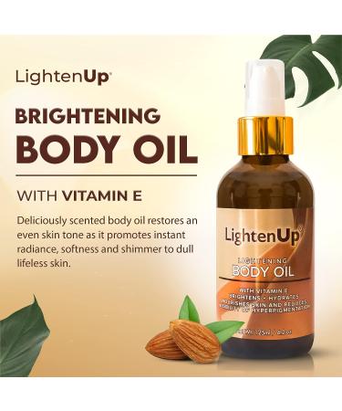 OMIC LightenUp Brightening Body Oil - 4.2 fl oz - Dark Spot Remover for Men and Women - Vitamin E, Shea Butter, Almond Oil - Hyperpigmentation Serum - Buy Online on GoSupps.com