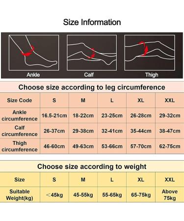 Buy Sxhmsal Compression Stockings Class 2 for Men & Women | Knee High Varicose Vein Socks 23-32 mmHg | Relief for Edema Swollen Pregnancy & Rehabilitation - Buy Online on GoSupps.com