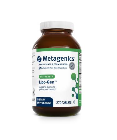 Metagenics Lipo-Gen - Lipotropic Liver & Gallbladder Support Supplement* - with Vitamin B12 Choline Inositol & Artichoke Extract - Supports Fat Metabolism & Detoxification* - 90 Tablets 90 Count (Pack of 1)