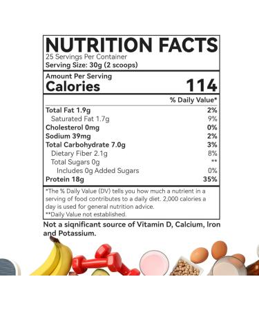 Fantastic Glem Chocolate Protein Powder Support Muscle Growth Recovery and Sustained Energy - GMO Soy Gluten and Sugar Free 20g of Protein per Serving - 25 Servings 750g - Buy Online on GoSupps.com