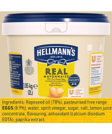 Hellmann's Real Mayonnaise 2 Litre Classic Creamy Taste for Perfect in Sandwiches and Salad Dressing Pack of 1 - Buy Online on GoSupps.com