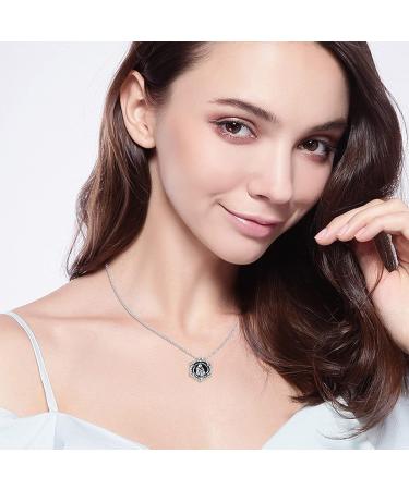 Chenghong 925 Sterling Silver Dog Pendant Necklace with Crystals | Perfect Gift for Dog Lovers & Women - Black Dog Jewelry - Buy Online on GoSupps.com