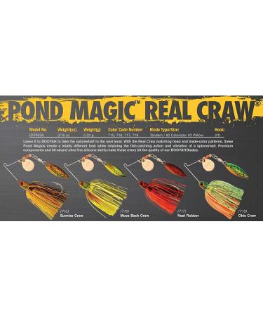 BOOYAH Pond Magic Small-Water Spinner-Bait Bass Fishing Lure - Real Craw Sunrise Craw - Buy Online on GoSupps.com