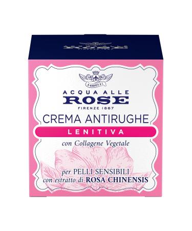 Acqua alle Rose Acqua alle Rose Soothing Anti-Wrinkle Face Cream with Rose Chinensis Plant Collagen Ideal anti-wrinkle cream for sensitive or dry skin strong against wrinkles and gentle on the skin 50