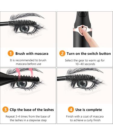 Heated Eyelash Curler Electric Eyelash Curler Efficient Electric USB Eyelash Curler Faster Long Lasting Curl for Eyelashes and for All Eyelashes - Buy Online on GoSupps.com