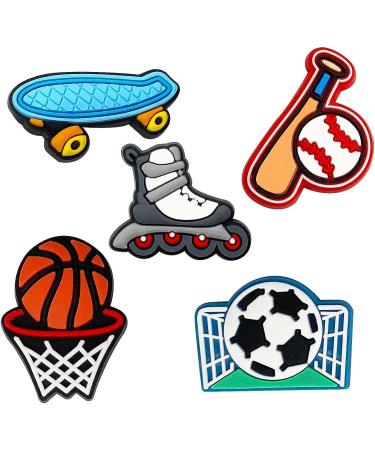 Canberly 30 PCS Sports Shoe Charms for Boys - Basketball, Football, Baseball, Soccer, Video Game Clogs - Teens and Kids - Buy Online on GoSupps.com