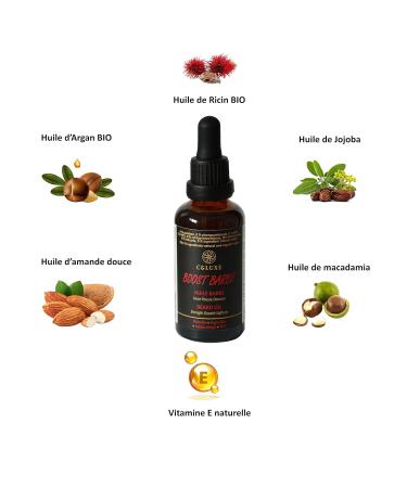 Organic Beard Oil - Strengthening Castor & Argan with Vitamin E - Boost Growth & Nourish Your Beard (50 ml) - Buy Online on GoSupps.com