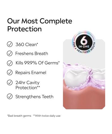 Listerine Total Care Alcohol-Free Mild Mouthwash 6 Benefit Oral Rinse to Help Kill 99.9% of Germs That Cause Bad Breath Strengthen Enamel Mild Mint Flavor 1 L 33.8 Fl Oz (Pack of 1) - Buy Online on GoSupps.com