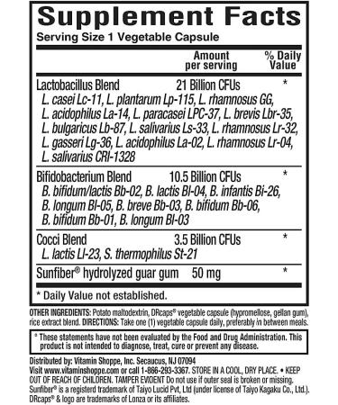 Probiotic - 35 Billion CFUs - Supports Digestive Health (60 Vegetable Capsules) - Buy Online on GoSupps.com