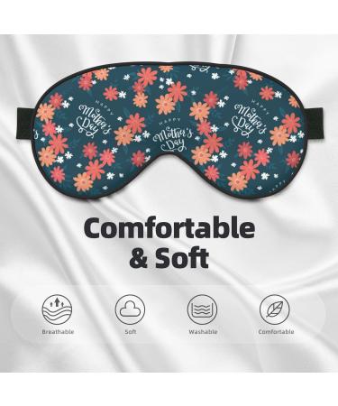 Happy Mother's Day Sleep Eye Mask - Soft Blindfold with Elastic Strap for Travel & Night Sleep - Buy Online on GoSupps.com