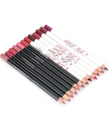 YOUTHINK Lip Liner 12 Colors Set WaterproofLasting Matte Lipstick Pencil Makeup Cosmetic Beauty