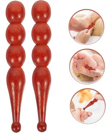 Clispeed 4-Piece Wooden Acupuncture Rod & Roller Massage Device | Health & Wellness Tools for Face & Body - Buy Online on GoSupps.com