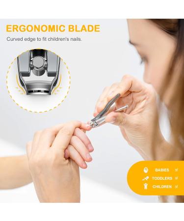 BEZOX Safe Kids Nail Clippers for Baby Infants and Toddlers - Precision Trimmers for Tiny Fingers and Toes in Pearl White - Buy Online on GoSupps.com