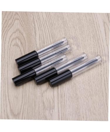 Healvian 5pcs Eyelash Brush Tube Empty Tube Makeup Brushes DIY Empty Mascara Tube Eyelash Cream Bottle Black - Buy Online on GoSupps.com