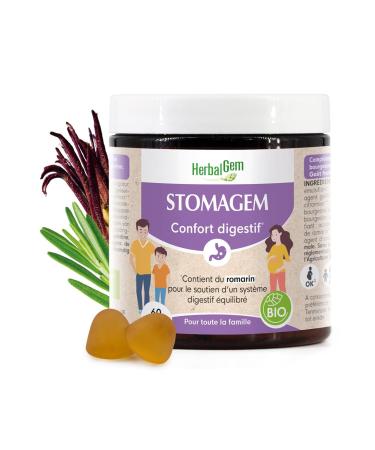 HERBALGEM STOMAGEM ORGANIC GUMMIES 60 GOM 150 GR