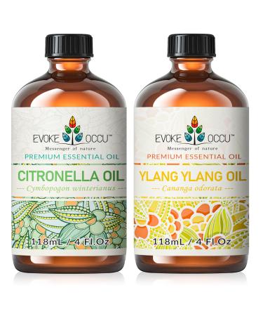 EVOKE OCCU Citronella Essential Oil and Ylang Ylang Essential Oil - 4 Fl Oz