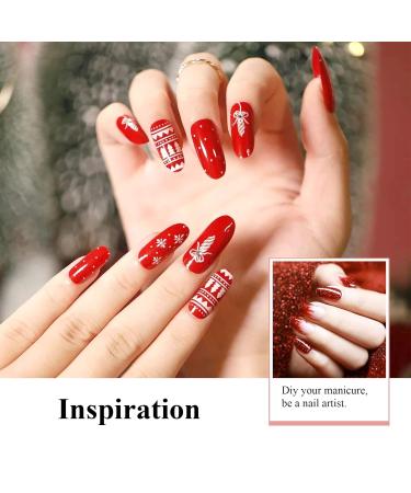 Imiti 15ml Red Glitter Gel Nail Polish - Soak Off UV LED Gel for DIY Nail Art | Best Manicure Starter Kit for Women & Girls - Buy Online on GoSupps.com