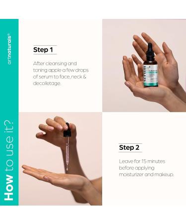 Artnaturals Niacinamide Face Serum 10% Active Niacinamide with 1% Zinc PCA & Vitamin B3 - Hyaluronic Acid Pore Reducer Mineral Blemish Protection 1 oz - Buy Online on GoSupps.com