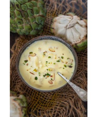 Herbal Magic Custard Apple Powder - Pure & Natural for Vibrant Smoothies, Shakes, Juices, Baking - 100g Pack - Irresistibly Delicious for Active Lifestyles - Buy Online on GoSupps.com