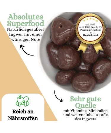  1001 Frucht 1001 Fruit Ginger Chocolates with Chocolate Coating 250g | Soft Chocolate | Ginger Chocolate - Buy Online on GoSupps.com