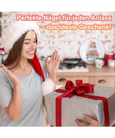 Shop Mrcuvaryas Almond Press on Nails - White Glossy French Short Fake Nails | 24 Sheer Artificial Fingernails for Women - Buy Online on GoSupps.com