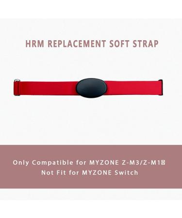 FitCent Adjustable Replacement Belt for Myzone MZ-3 MZ-1 | Soft Heart Rate Knives Red/Excursion Monochrome - International Shipping Available - Buy Online on GoSupps.com