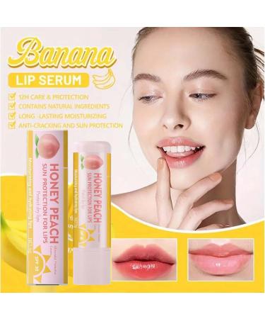3 Pack Peach Color Changing Lip Balm Long Lasting Lip Gloss Colorful Magic Moisturizing Makeup Peach flavor moisturizing lip balm 5g - Buy Online on GoSupps.com